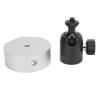 Gavigain Mini Ball Head Tripod Adapter Metal Tripod Ball Head for Mini 1/4in-20 and 3/8in-16 Threads and Pipe Adapters Compatibility (Sliver Adapter) view 1
