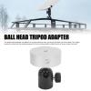 Gavigain Mini Ball Head Tripod Adapter Metal Tripod Ball Head for Mini 1/4in-20 and 3/8in-16 Threads and Pipe Adapters Compatibility (Sliver Adapter) view 4