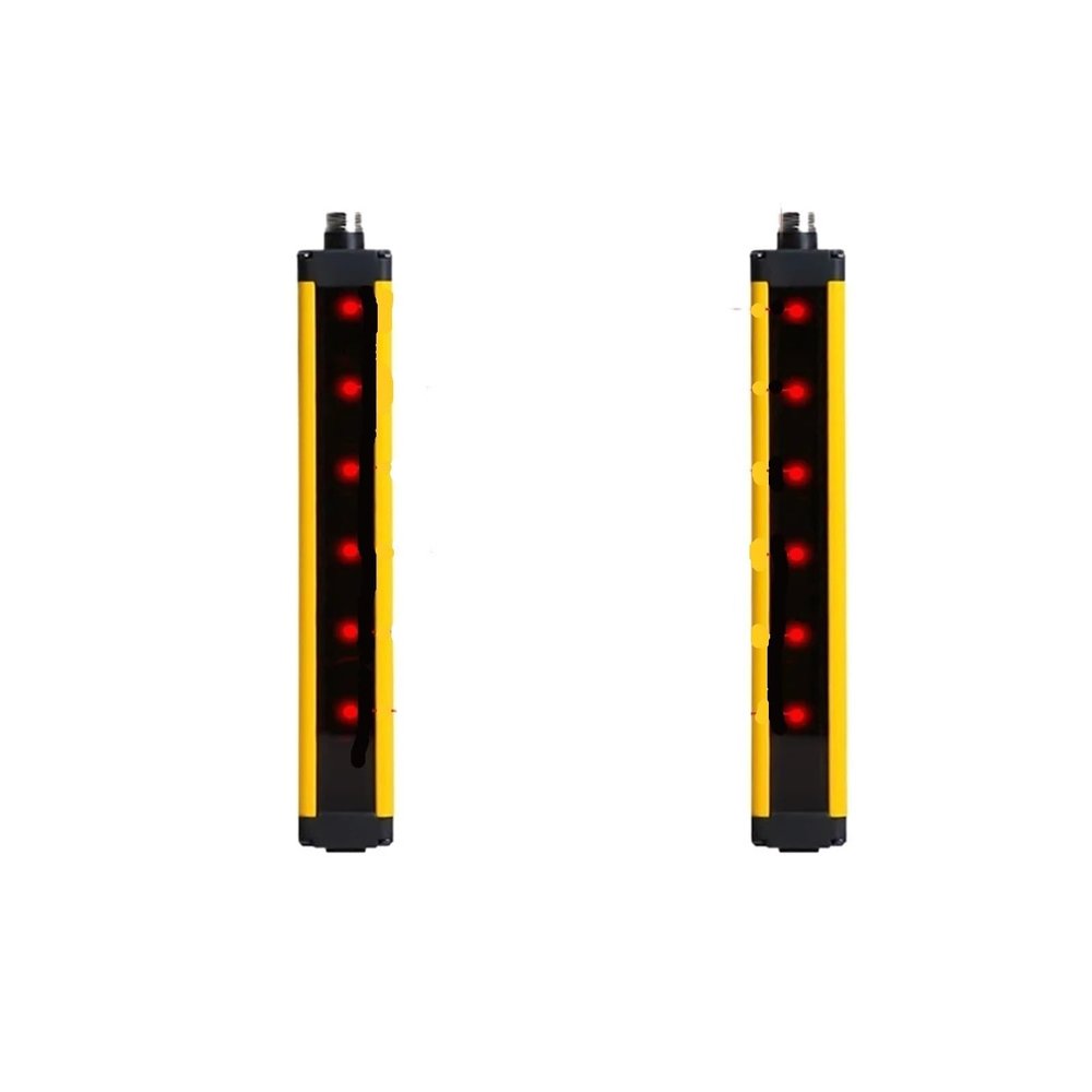 1pcs Safety Light Curtain APS30 3/5/10M Protect Switch Area Sensor 14-18 Beams 40mm Grating Security Device 24V(APS30-1840,3M Distance_NPN PNP Universal)