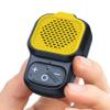 KAIY Mini Bluetooth Speaker, Clip On Wearable Portable Speaker with Mic, Small Wireless Work Sound System for Hard Hat Construction, IPX6 Waterproof Running Gear, Outdoor Gadgets Gifts for Men, Yellow view 1