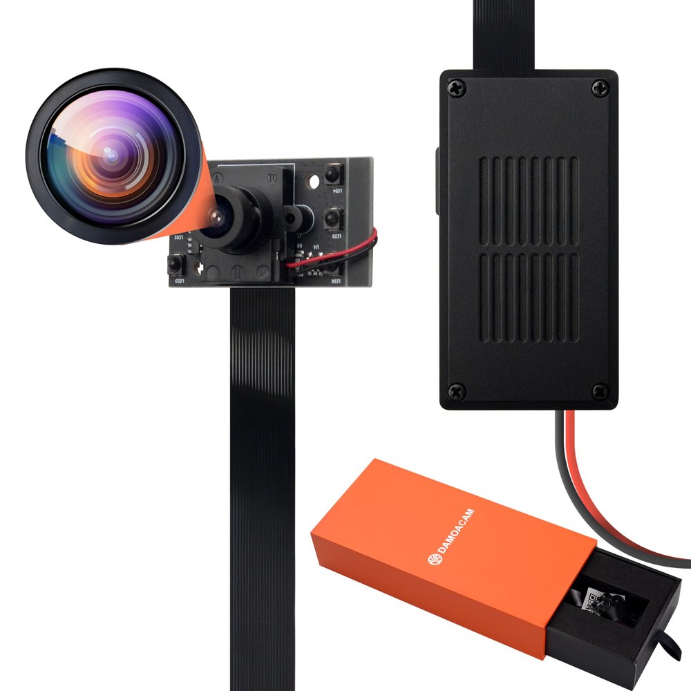 DAMOACAM 2K FHD Mini Spy Camera Wireless Spy Cam, Hidden Cam, Tiny Small Camera for Home Security & Nanny Cam, WiFi Remote Control, 8H Recording, Night Vision, Silent Operation