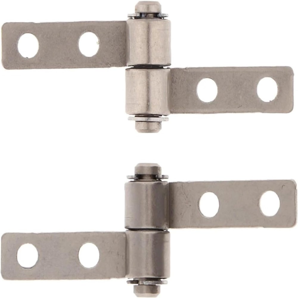 2pcs Nickel 0.1N.m 360 Degree Rotation Torque Type Friction Positioning Hinge, 3.3mm Hole & 19mm Length