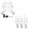 CPE661 Gigabit Wireless Bridge with Mounts, Dual Bridges Broadcast WiFi, 3KM 5.8GHz Outdoor +Adalov Universal Adjustable Mounting Bracket for Wall Mounted/Hole Pole, Antenna Wall-Mounted Mounting Pol view 1