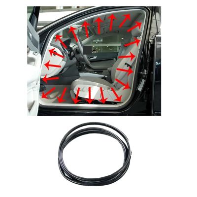 Car Door Frame Sealing Strip Weatherstrip Soundproof Rubber Fit for A6 C6 2005-2011(Front Right) (Front Left)