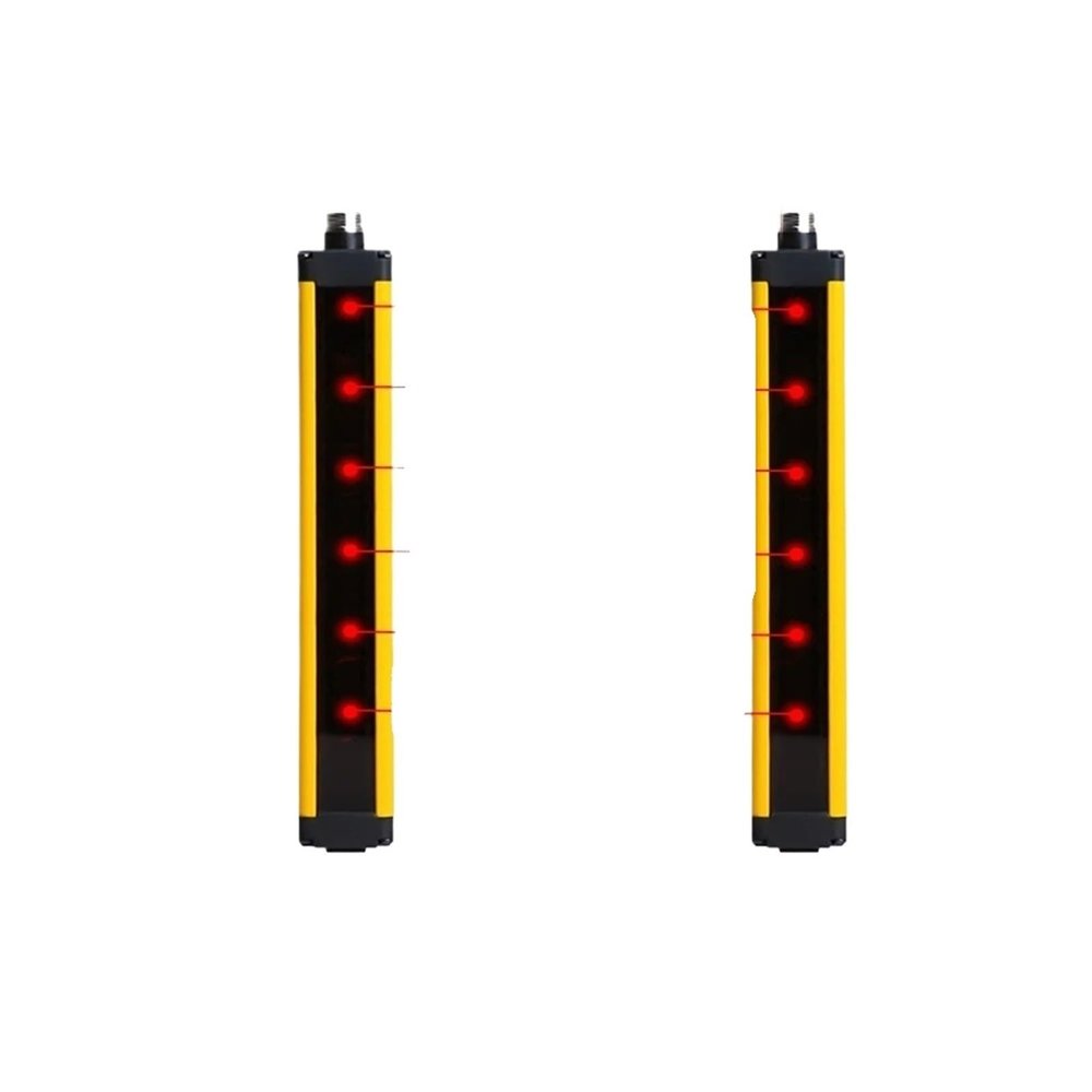 1pcs Safety Light Curtain APS30 3/5/10M Protect Switch Area Sensor 10/12 Beams 40mm Grating Security Device 24V(APS30-1240,3M Distance_NPN PNP Universal)