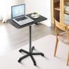 Laptop Floor Stand,Floor Reading Support Stand,Liftable Stainless Steel Workbench,Suitable for Home Outdoor Office,with Rollers(Black,Hight 59-80cm) view 2