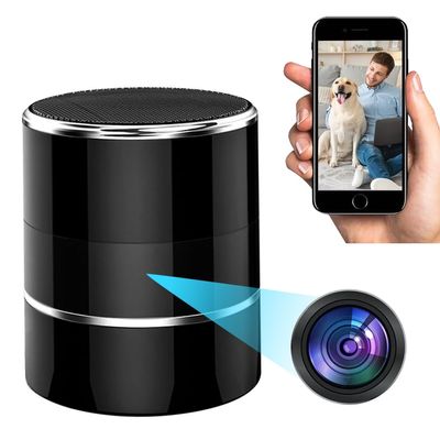 CHEJZVAY Hidden Spy WiFi Camera in Bluetooth Speaker with 240 Viewing Angle,Wireless Security Cameras,Security Cams Phone App,Hd 1080P,Motion Activated for Home Offices Store(2.4G /5G)