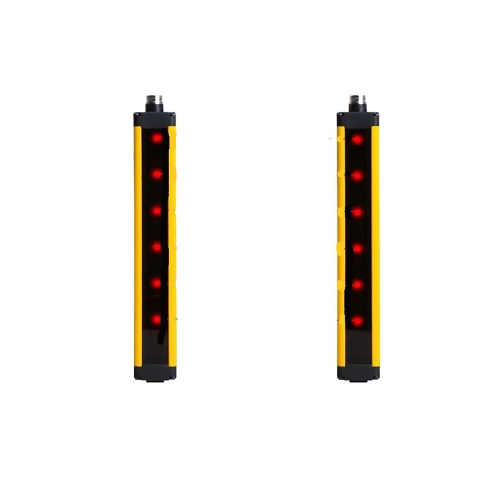 1pcs Safety Light Curtain APS30 3/5/10M Protect Switch Area Sensor 10/12 Beams 40mm Grating Security Device 24V(APS30-1040,3M Distance_NPN PNP Universal)