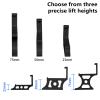 for Sonos Arc Ultra Stand | 5 Height Options, 25mm to 125mm | Sturdy soundbar Mount for TVs and Shelves | Prevents Audio Obstruction, enhances Sound Quality, and Improves Cooling (Black, 45mm) view 3