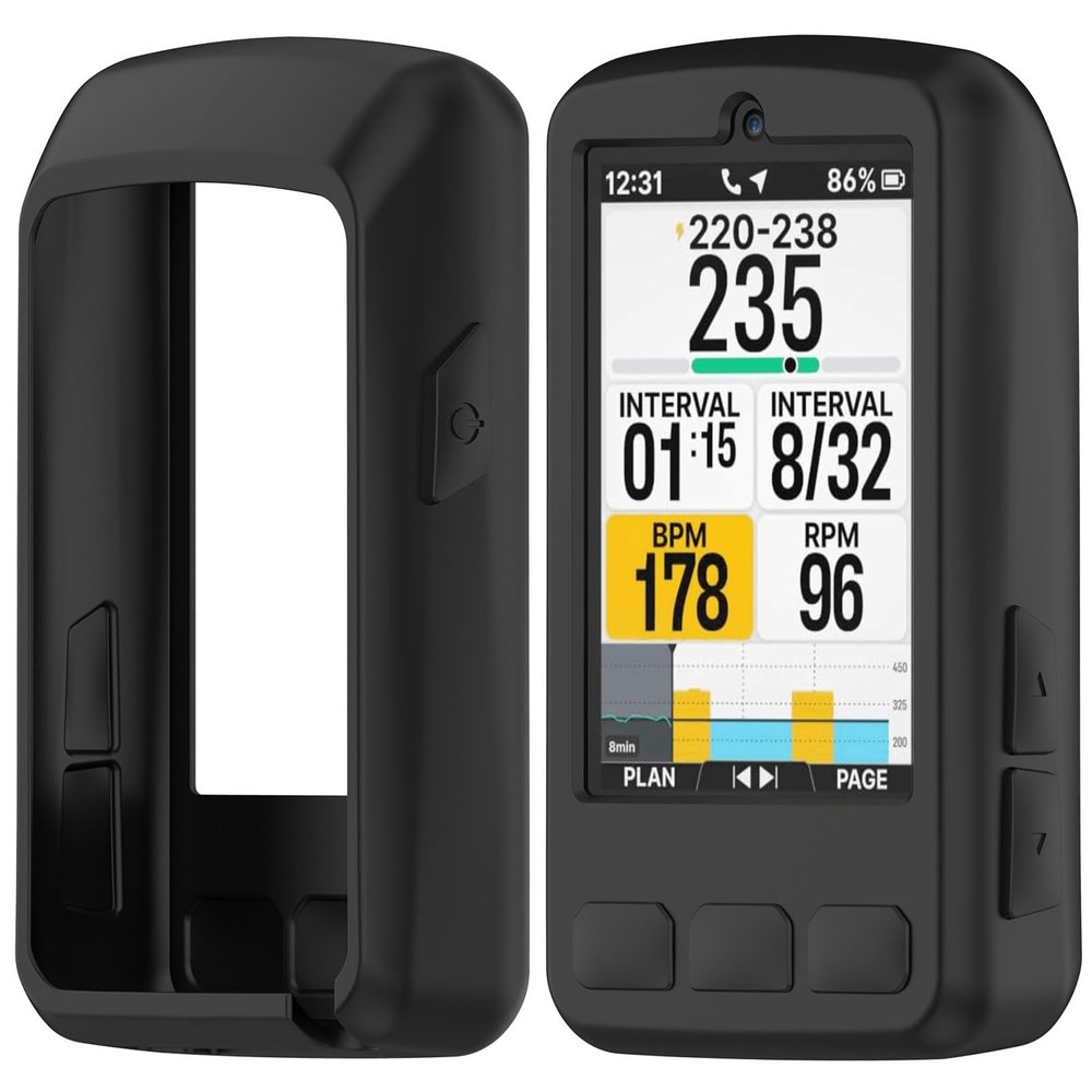Acddeny Case Compatible with Wahoo ROAM V3/3 Full Body Protective Bumper Shockproof Protective Silicone GPS Bicycle Case Black