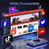 2026 Upgraded Wireless HDMI Display Dongle Adapter, Transmitter Streaming Media Video/Audio/File HDMI Wireless Extender from Smartphone,Laptop to HDTV/Monitor/Projector, Support Airplay DLNA (Gery) view 4