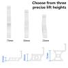 for Sonos Arc Ultra Stand | 5 Height Options, 25mm to 125mm | Sturdy soundbar Mount for TVs and Shelves | Prevents Audio Obstruction, enhances Sound Quality, and Improves Cooling (White, 45mm) view 3