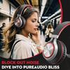 Bywulanda USB C Headphones with Mic and Volume Control, Over Ear Stereo Headsets for iPhone 15 16 Pro, Wired Foldable Headphones for Smartphones Chromebook Laptop Tablets Travel(Red) view 2