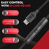 Bywulanda USB C Headphones with Mic and Volume Control, Over Ear Stereo Headsets for iPhone 15 16 Pro, Wired Foldable Headphones for Smartphones Chromebook Laptop Tablets Travel(Red) view 4