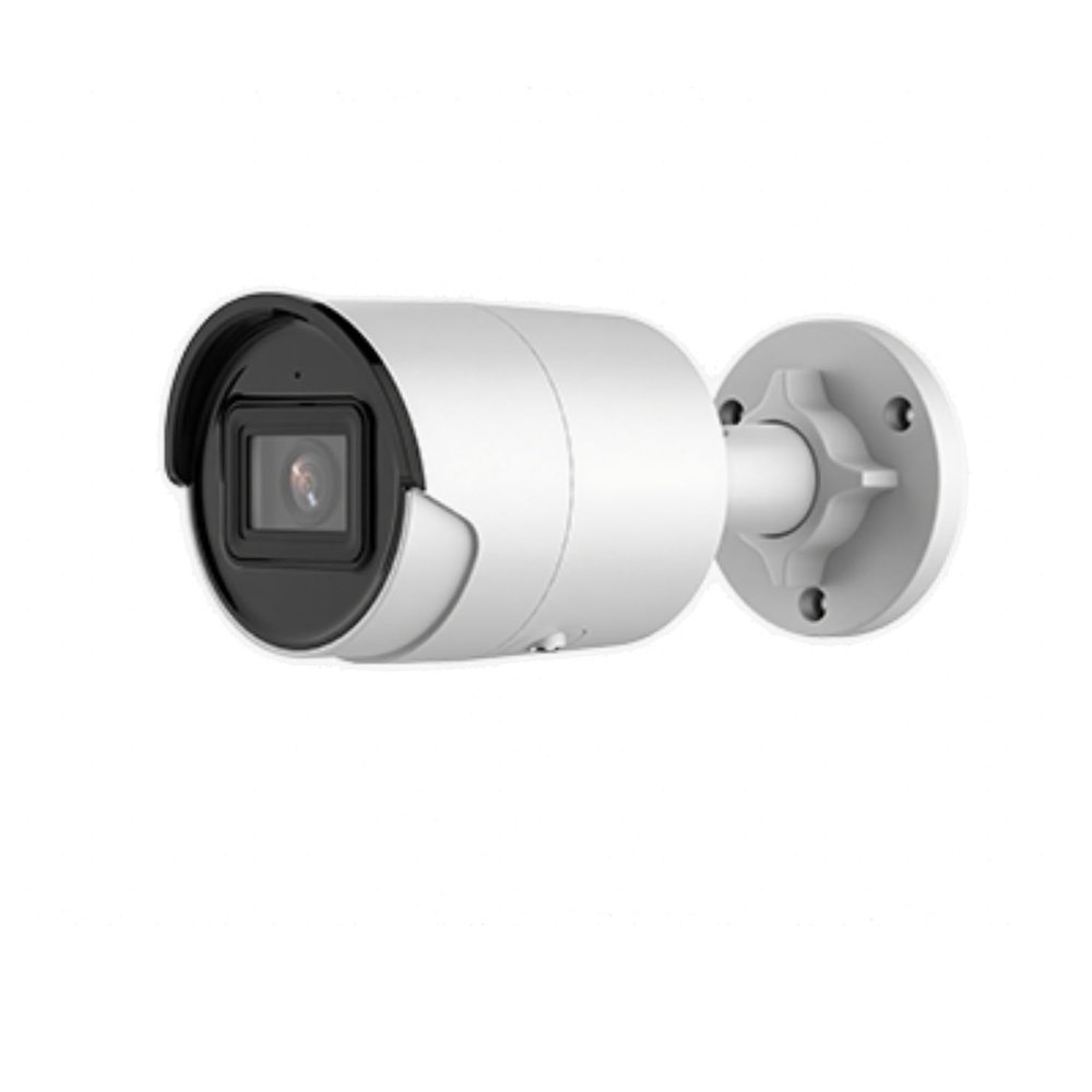 4K 8MP AcuSense POE Mini Bullet IP Camera, DS-2CD2086G2-IU, DarkFighter, 2.8MM Wide Angle Lens, 120 dB True WDR, IP67, H.265+, Built-in Microphone, Upgrade of DS-2CD2085G1-I, Work with iVMS-4200