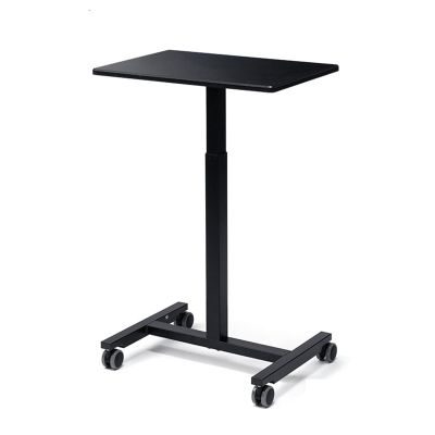 Laptop Floor Stand,Steel Floor Stand with Rollers,Liftable and Adjustable Computer Table,Suitable for Home Outdoor Office(Black)
