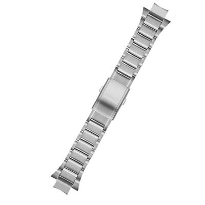 14mm Fine steel exclusive use Watchband Fit for Casio GST-B400(Silver)