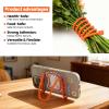 18pcs Silicone Cable Ties, 6-Inch, 12-Inch, 18-Inch Reusable Cable Zip Ties, Bendable Rubber Twist Ties, for Organizing, Bundling and Hooking (Orange, 6in+12in+18in (18pcs)) view 4