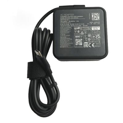20V 3.25A + Power Cable Cord 65W Type-C Power Supply AC Adapter Compatible for Asus A19-065N3A