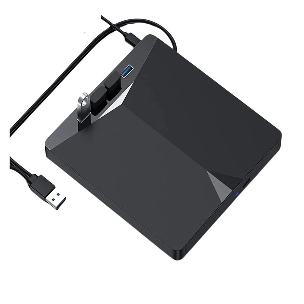 7 in 1 USB3.0 Type-C External Mobile Drive CD DVD Burner High-Speed Plug-and-Play