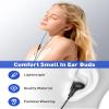 Wired Earbuds with Microphone, All Day Wear Headphones for Apple Airplane Travel, S/M/L in Ear Buds Tips, Remote to Control Music Phone Calls Volume 3.5mm Plug Jack Earphones for Office School Black view 3