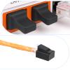 Rj45 Dust Covers Caps, 10 Male + 10 Female Ethernet Port Cover Ethernet Lan Port Protector Rj45 Anti-Dust Cover Plugs Protector Stopper Cap for Fiber Optic Copper Rj45female Fiber Terminal Slot, Black view 3