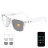 AI Smart Glasses, Bluetooth 6.0 Real-Time Translation Glasses for Men Women, 160+ Languages AI Translator, Open-Ear Bluetooth Glasses with Speakers, Color-Changing Lenses for Business Travel  Pink view 1