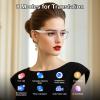AI Smart Glasses, Bluetooth 6.0 Real-Time Translation Glasses for Men Women, 160+ Languages AI Translator, Open-Ear Bluetooth Glasses with Speakers, Color-Changing Lenses for Business Travel  Pink view 3