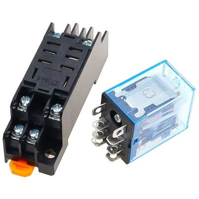 220/240V AC 10A 8PIN Coil Power Relay LY2NJ HH62P HHC68A-2Z with Socket Base(220V) (48V)