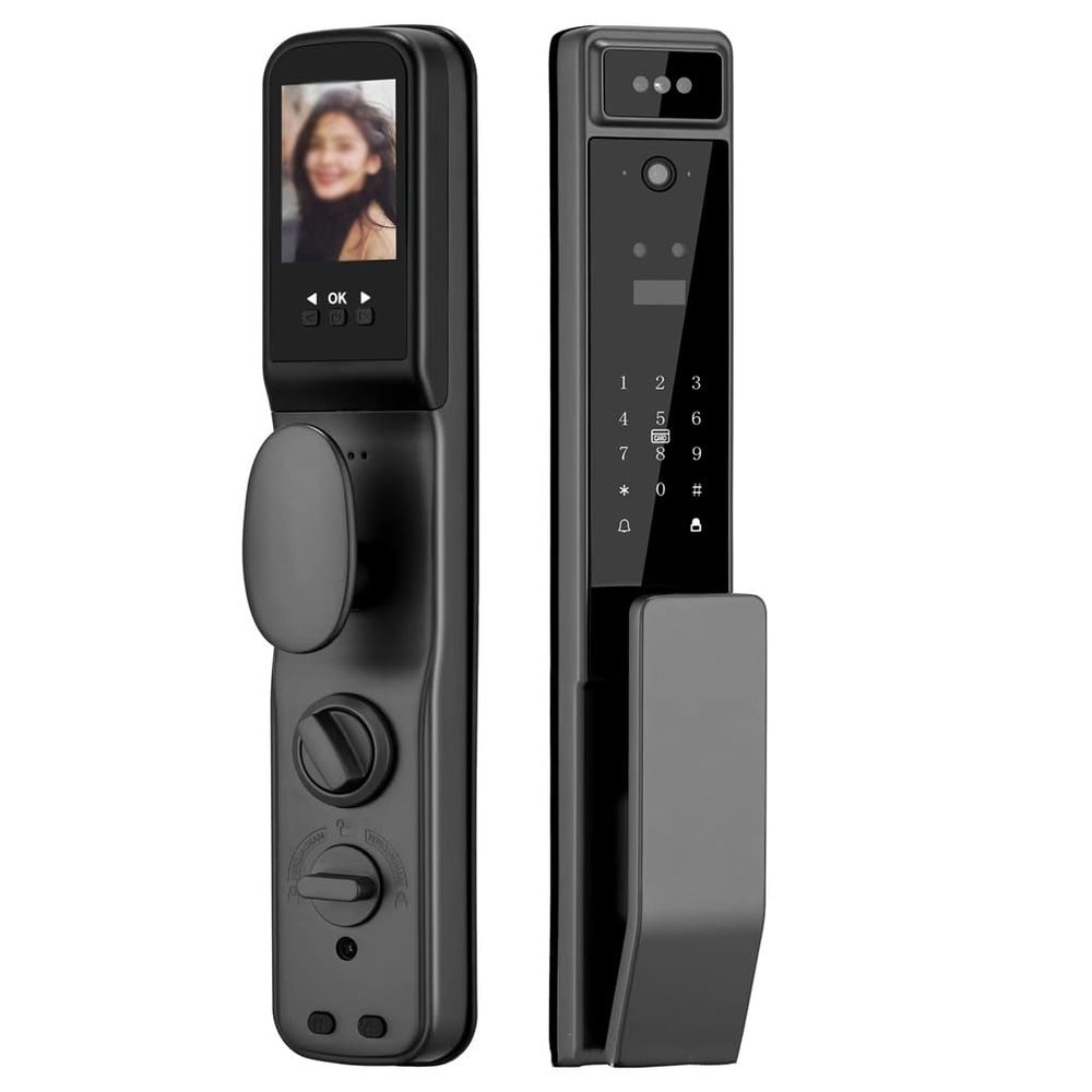 3D Recognition Smart Door Lock Fingerprint Card Key Digital Home Intelligence
