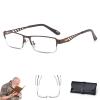 flacoko Ultra-Light Multi-focal Photochromic Reading Glasses, Color-Changing Anti-Blue view 1