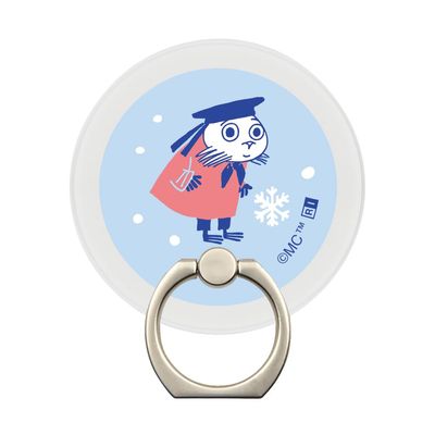 Ingrem Snowy Way Home_5 Smartphone Ring, Moomin Compatible with MagSafe