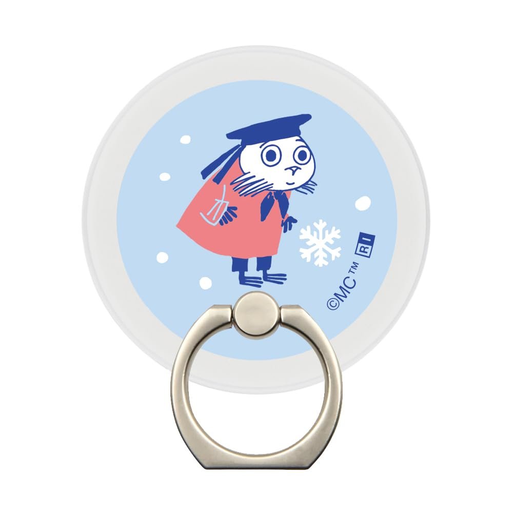Ingrem Snowy Way Home_5 Smartphone Ring, Moomin Compatible with MagSafe