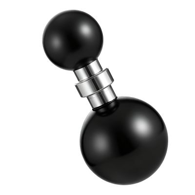 Alrhso 1'' to 17mm Ball Adapter for Mounts B Size Double Socket Arm, 25mm Female Socket to 17mm Male Ball for Swivel Balls Mounting Pattern Device Mounts