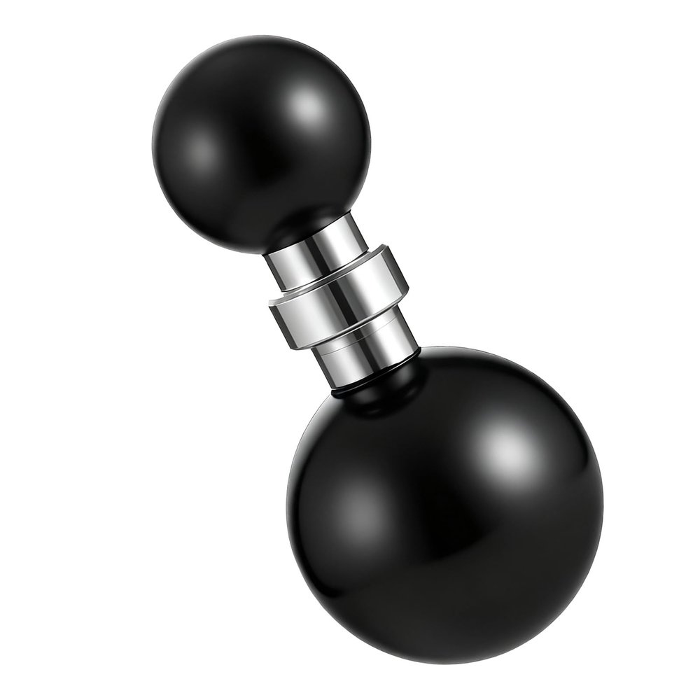 Alrhso 1'' to 17mm Ball Adapter for Mounts B Size Double Socket Arm, 25mm Female Socket to 17mm Male Ball for Swivel Balls Mounting Pattern Device Mounts