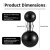 Alrhso 1'' to 17mm Ball Adapter for Mounts B Size Double Socket Arm, 25mm Female Socket to 17mm Male Ball for Swivel Balls Mounting Pattern Device Mounts view 2