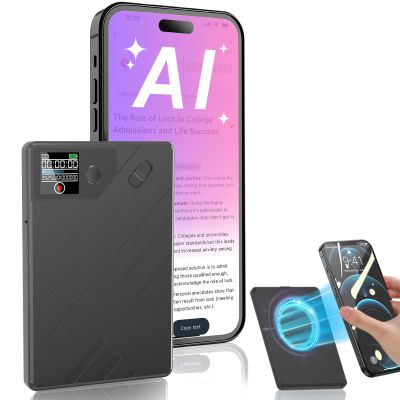 Ai Voice Recorder, Note Voice to Text Recorder W/Magnetic Case, App Control, Transcribe & Summarize with by Chatgpt, Support 112 Languages, 64GB Memory, Audio Recorder for Lectures, Meetings, Calls