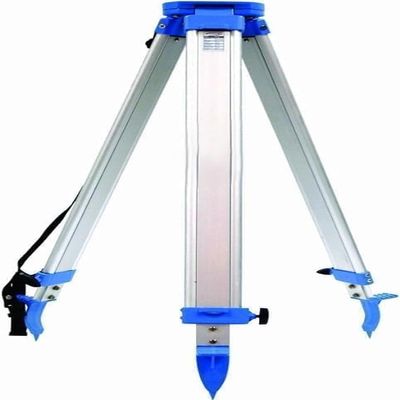 Professional Aluminum Surveying Tripod Stand with Dual Lock System, Yellow & Silver, 39-Inch Height (Blue)