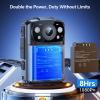 BOBLOV KJ26 2K Body Camera with Dual 2000mAh Batteries & Charging Base, 8H Continuous Recording, Night Vision, and 360 Rotatable Clips for Law Enforcement, Security & Outdoor Use (128GB) view 3
