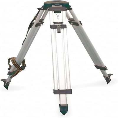 Professional Aluminum Surveying Tripod Stand with Dual Lock System, Yellow & Silver, 39-Inch Height (Silver and Green)