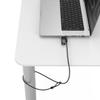 Compulocks Ledge Lock Adapter for MacBook Pro 16" M1,M2,M3, M4,M5 with Combination Cable Lock Silver view 1