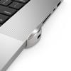 Compulocks Ledge Lock Adapter for MacBook Pro 16" M1,M2,M3, M4,M5 with Combination Cable Lock Silver view 3