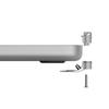 Compulocks Ledge Lock Adapter for MacBook Pro 16" M1,M2,M3, M4,M5 with Combination Cable Lock Silver view 4