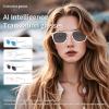 Bewinner Smart Translation Glasses, Bluetooth Glasses with Open Ear Sound Mic & Speakers, Real Time 144 Languages AI Translation, Touch Voice Remote Control, IP65 (Pink and White Frame) view 2