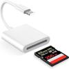 Apple MFi Certified  Lightning to SD Card Reader, Camera Memory Card Adapter for iPhone, iPad, Trail Camera Viewer, Plug and Play view 1