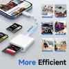 Apple MFi Certified  Lightning to SD Card Reader, Camera Memory Card Adapter for iPhone, iPad, Trail Camera Viewer, Plug and Play view 2