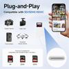 Apple MFi Certified  Lightning to SD Card Reader, Camera Memory Card Adapter for iPhone, iPad, Trail Camera Viewer, Plug and Play view 3