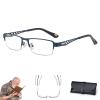 flacoko Ultra-Light Multi-focal Photochromic Reading Glasses, Color-Changing Anti-Blue view 1