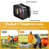 Compatible for DJI Osmo Pocket 3 - F35 Magnetic 1.5X Telephoto & Wide-Angle Lens Kit view 3
