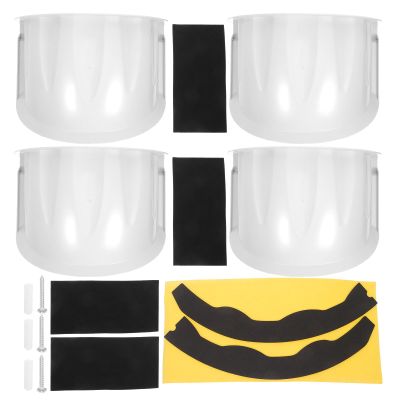 SEWACC 4pcs Outdoor Camera Cover: Security Camera Sunshade Rain Protector - Outdoor Waterproof Housing Shield Plastic Cover for Residential Commercial Monitoring